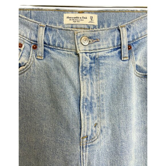 Abercrombie & Fitch Women's High Rise 90s Relaxed Jeans Size 29 - Picture 4 of 8